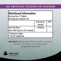 New Leaf Sea Moss Tablets